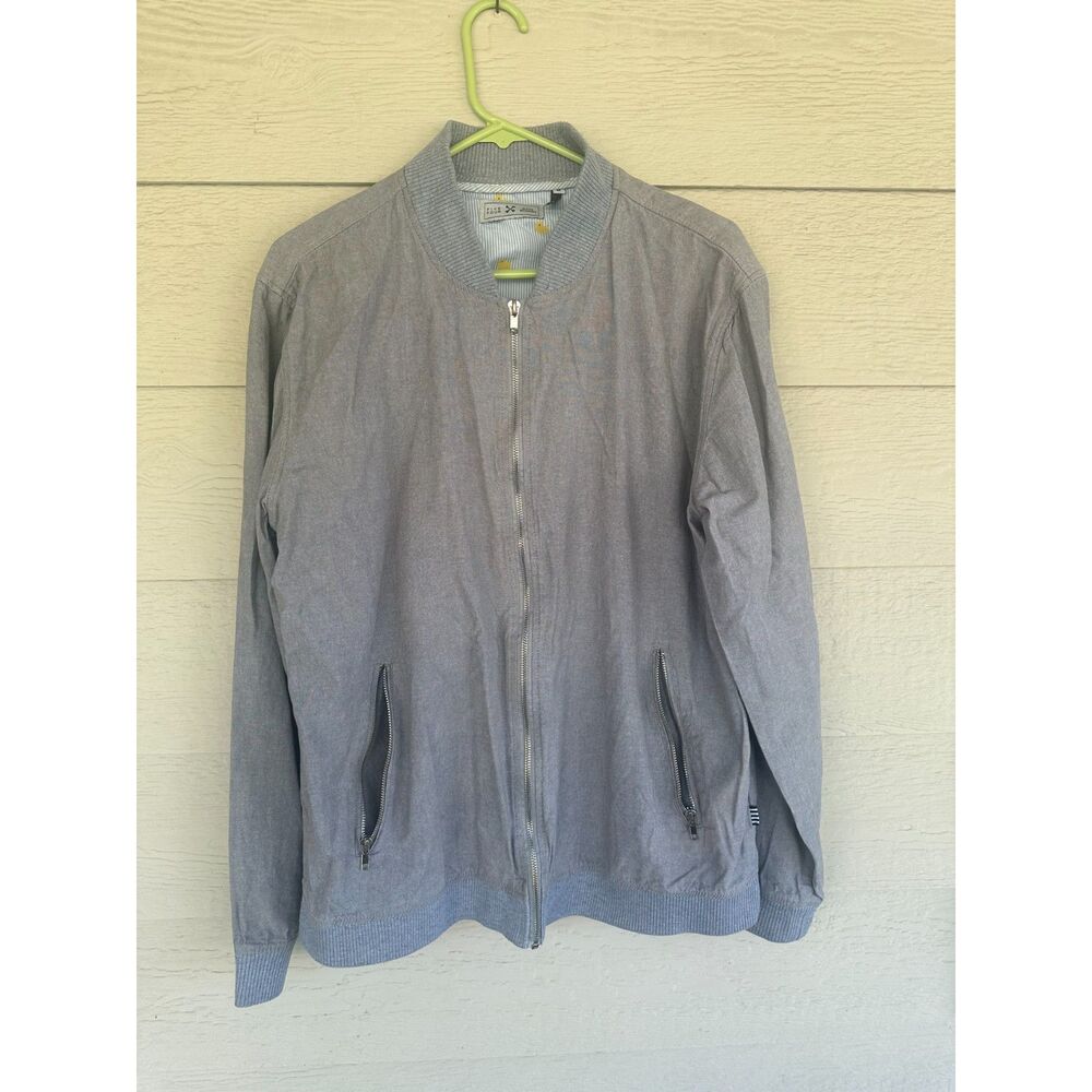 Five Four x Mark McNairy Men's Gray Bomber Jacket Rubber Duck Lining - Medium